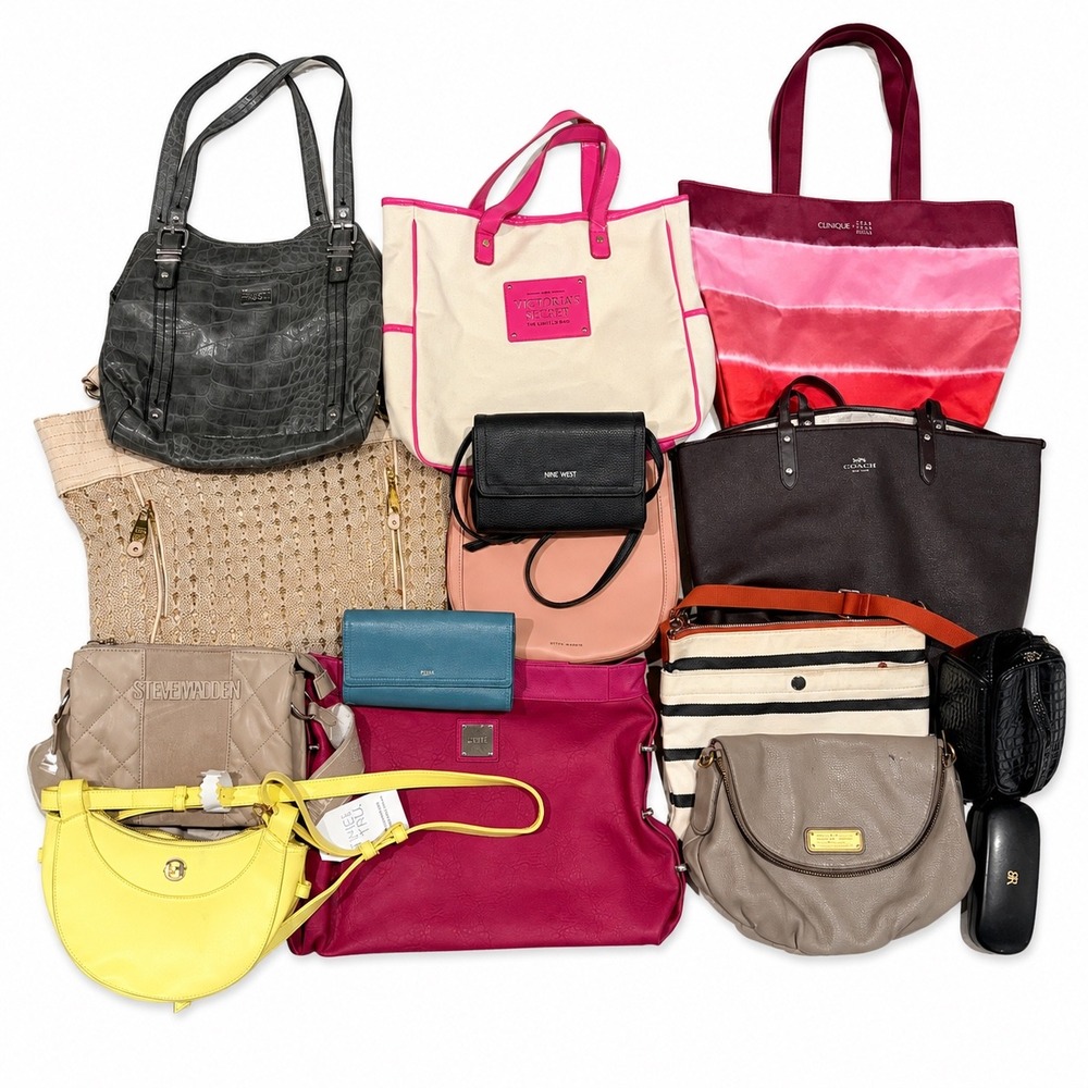 Coach, Fossil, Marc Jacobs Mixed Brands Purse and Wallet Bundle of 15 NWT